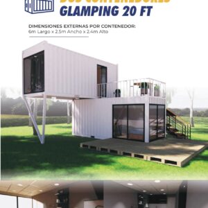 Dos Contenedores Glamping 20 Ft