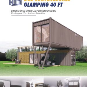 Dos Contenedores Glamping 40 Ft