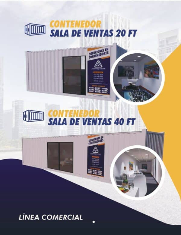 Contenedor Sala De Ventas 20 Ft